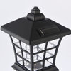 Elegant Lighting LDOD3004-6PK Dux 4"W Solar LED Center Mount Path - Black
