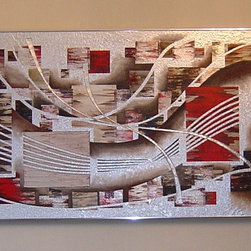 Original paintings on metal - Mixed Media Art