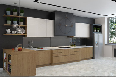 Inspiration for a contemporary kitchen in Other.