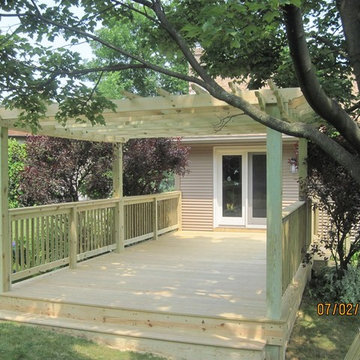 Pressure Treated Deck with Pergola in State College Pennsylvania