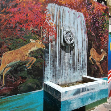 Malaysian Deer Theme Mural Art I ArtisanMalaysia.com