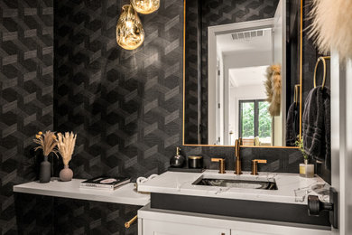 Bathroom - modern bathroom idea in Seattle