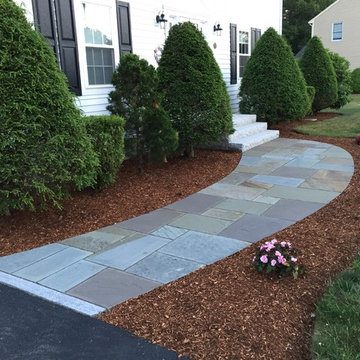 Curving Bluestone Walkway