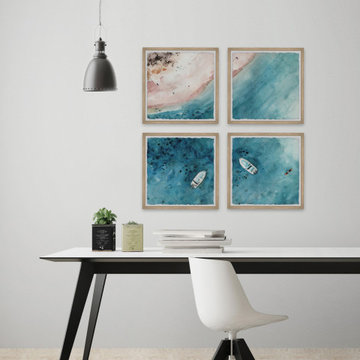 Sailing to the Vast Sea Quadriptych