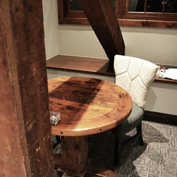 Round Reclaimed Wood Tables - Products