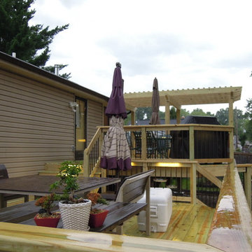 2-Tiered Treated Lumber Deck, Batavia OH