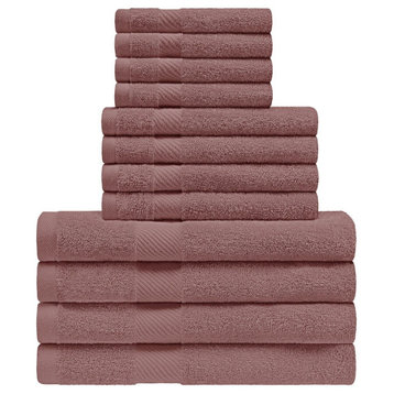 12 Piece Egyptian Cotton Hand Bath Towel Set, Sedona