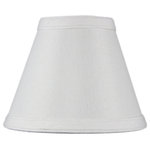 HomeConcept - Hard Back Empire Candle Clip Lamp Shade - Home Concept Signature Shades  feature the finest premium linen fabric.   Durable Upholstery-Quality fabric means your new lampshade will last for decades. It wont get brittle from smoke or sunlight like less expensive fabrics.  Heavy brass and steel frames means your shades can withstand abuse from kids and pets. It's a difference you can feel when you lift it.   Natural-color fabric, an elegant addition to your home  Handcrafted by experienced designers, each shade is unique  Top quality lampshade, popular with designers and hotels  Shade Dimensions: 3 Top x 6 Bottom x 5 Slant Height