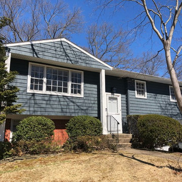 Commack Siding - Midnight Blue Shakes | Alpha Windows & Siding