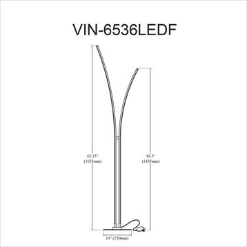 Silver Modern Floor Lamp With White Silicone