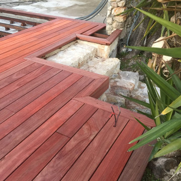 Réalisation d'une terrasse bois Padouk - Le Rouret