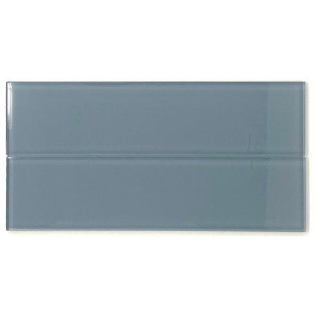 3 X 12 Ocean Blue Glossy Subway Tile