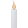 9.5" Pre-Lit LED White Lighted Christmas Candle Lamp with Gold Handle Base