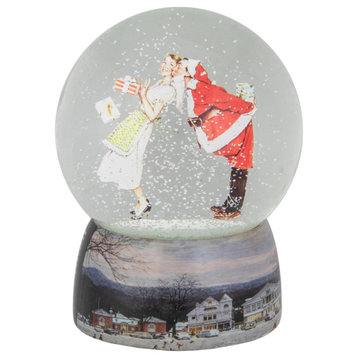 6.5" Norman Rockwell 'Christmas Surprise' Snow Globe
