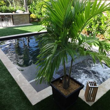 Contemporary Swimming Pool With Disappearing Spa - Shutowick