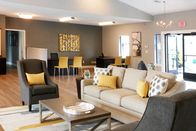 Living room - modern living room idea in Other