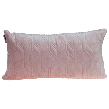 Parkland Collection Aleta Transitional Pink Throw Pillow PILL21350P
