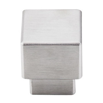 Tapered Square Knob 1" - Brushed Stainless Steel