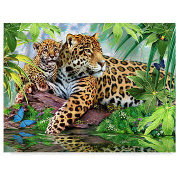 "Jaguars" by Howard Robinson, Canvas Art