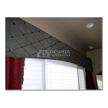 Window treatments with Cornice Boards