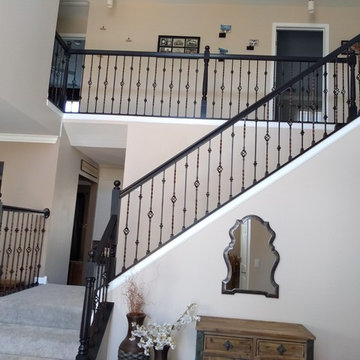 New Balusters and stained to match