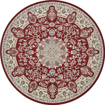 Traditional Kelayeh 10' Round Spicy Area Rug