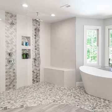 Great Inspiration Ideas from a new Master Bathroom Remodel in Northern VA