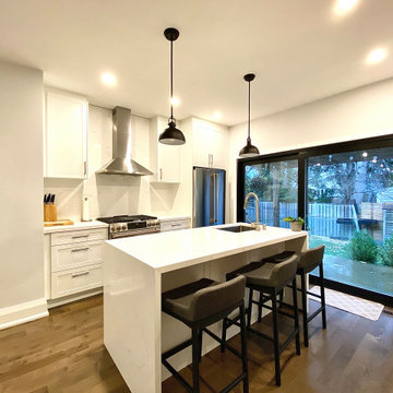 Riverdale Whole Home Reno - Kitchen and Sliding Door