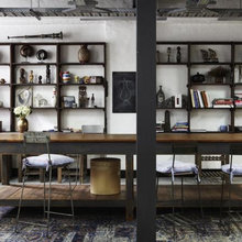 Industrial meets vintagey, shabby, greenhousey chic