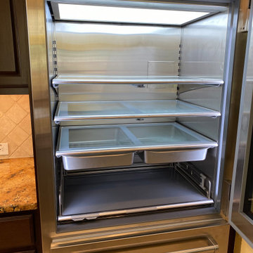 Sub-Zero Pro Refrigerator is Stainless Steel Inside & Out