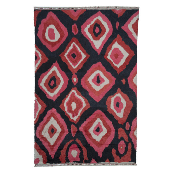 One Of A Kind Turkish 9x14 Multicolor Moroccan Rug