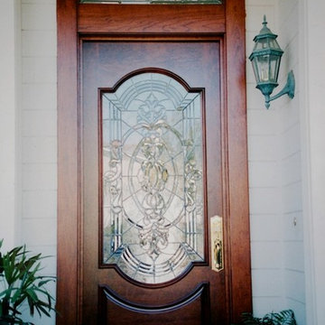 Elegant Entry Doors with Transom