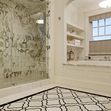 bathroom tub shelving