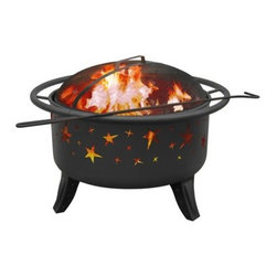 Patio Lights Starlight Firepit, Black Sandpaint - Fire Pits