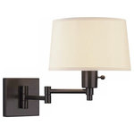 Robert Abbey - Robert Abbey 1836 Real Simple - One Light Swing Arm Sconce - Robert Abbey products are some of the finest in the industry. Their fixtures and lamps are made with high quality materials and are designed to meet many decor needs. Matte Black Powder Coat Finish with Snowflake Fabric Shade