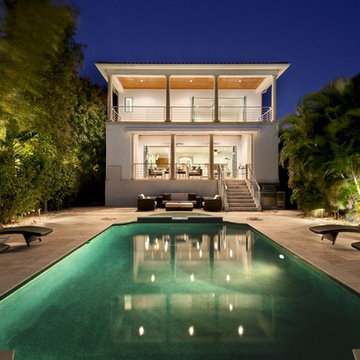 Wide open NanaWall doors and indoor outdoor design in Tampa FL