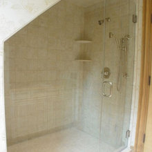 Frameless shower
