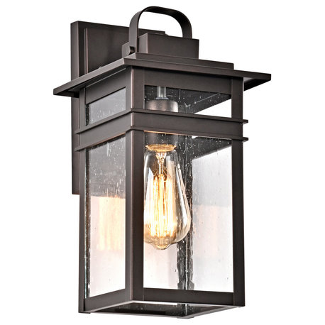 CHLOE Lighting Brian Transitional 1-Light Rubbed Bronze Outdoor Wall Sconce