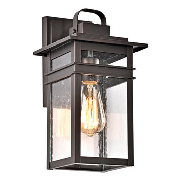 CHLOE Lighting Brian Transitional 1-Light Rubbed Bronze Outdoor Wall Sconce