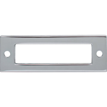 Top Knobs TK923 Hollin 3 Inch Center to Center Pull Backplate - Polished Chrome