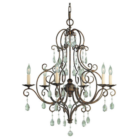 Murray Feiss Chateau Six Light Chandelier F1902/6MBZ