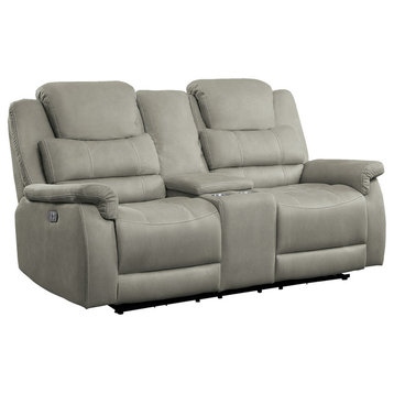 Prose Power Double Reclining Love Seat, Gray