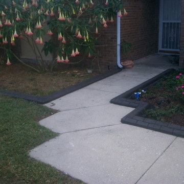 dark gray w/ running bond and charcoal spanish marble texture