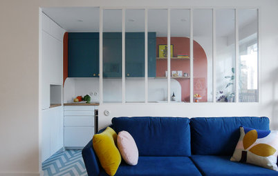 Houzz Tour: Bold Colours and Graphic Lines Lift a City Flat