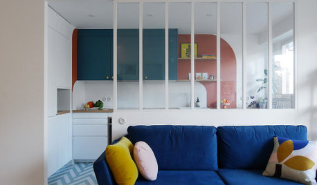 Houzz Tour: Bold Colours and Graphic Lines Lift a City Flat