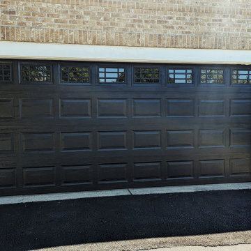 Black, Short Panel Door with Windows
