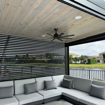 Tongue and groove ceilings for pergolas made by Southern Ornamental and Fence