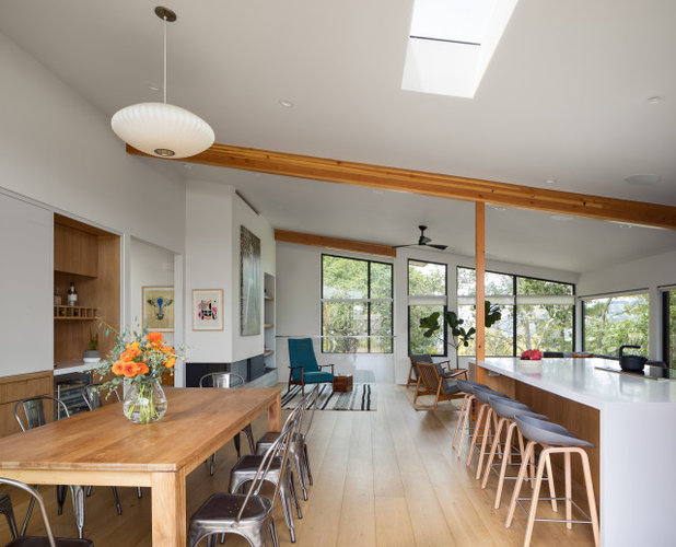 Midcentury Dining Room by ODS Architecture