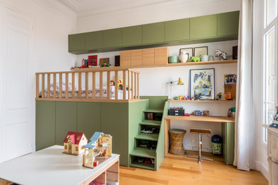 Idées déco pour une chambre d'enfant moderne.
