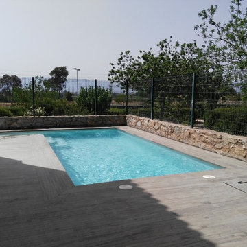 Piscina terminada.